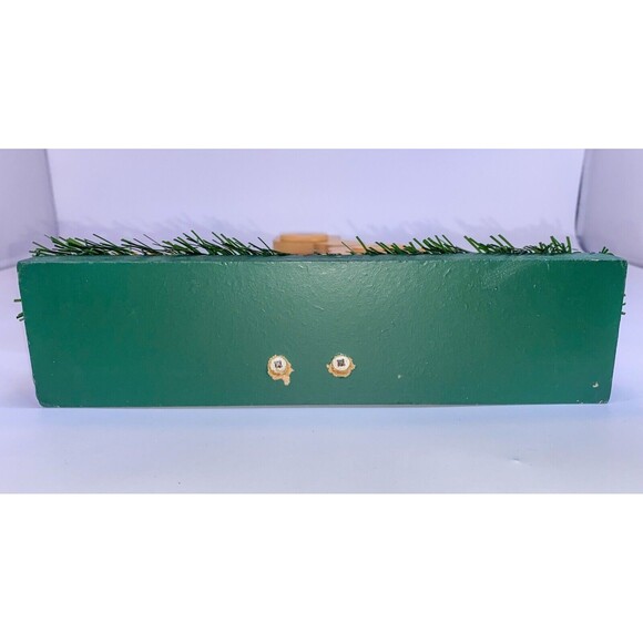 Christmas Wooden 16" Tree with Teddy Bear Star Ornament Primitive Table Top - Picture 6 of 6